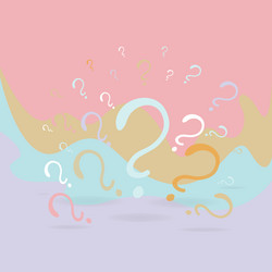question signs composition for web and print vector image