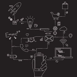 set of application development web site coding vector image
