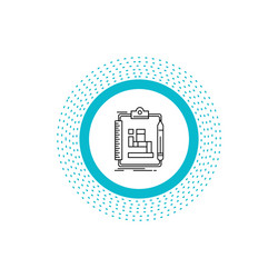 algorithm process scheme work workflow line icon vector image