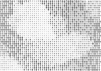 Binary computer code background vector