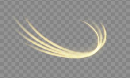 dynamic golden waves light line bokeh effect vector image