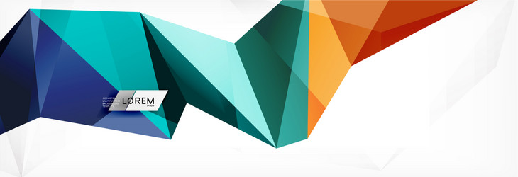 mosaic triangular low poly style abstract vector image