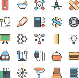 networking web user interface and internet 10 vector image