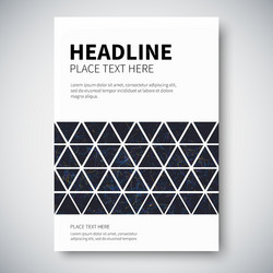 cover design with abstract colorful triangulated vector image