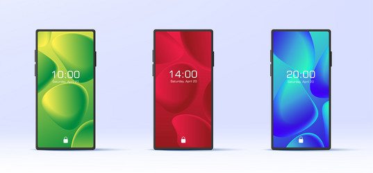 mobile smartphone screen application display vector image