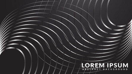 monochrome arch line pattern abstract background vector image