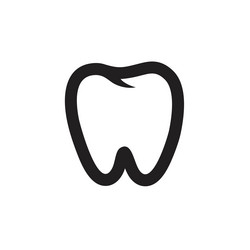 Teeth icon template black color editable Vector Image