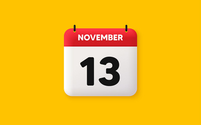 13th day of the month icon event schedule date vector image
