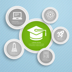 abstract infographic design workflow layout vector image