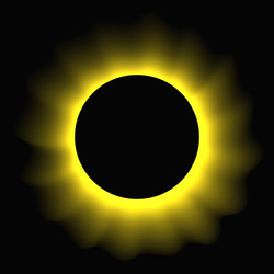 circle illuminate light frame with color gradient vector image