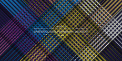 checkboard abstract line background design vector image