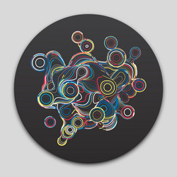 Dynamic Abstract Line Background vector image