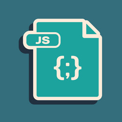 green js file document download button icon vector image