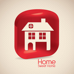 home icons house silhouettes on beige background vector