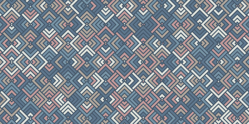 abstract geometric seamless pattern with square vector image