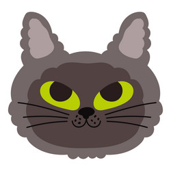 cat flat icon vector