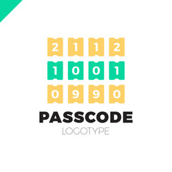 enter pin code or password icon security number vector image