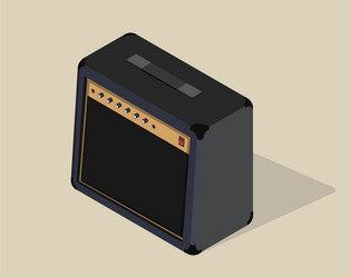 isometric amplifier amp isolated vector