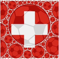 switzerland soccer balls vector