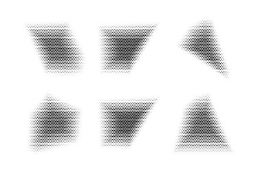 halftone hexagon pattern reprographic technique vector image
