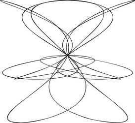 abstract knot design element random intersecting vector image