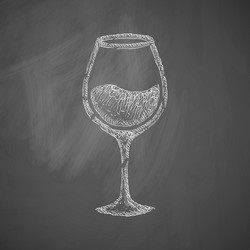 Wineglass icon vector