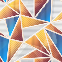 Abstract triangle seamless pattern vector