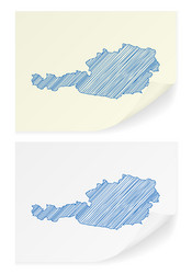 Australia Scribble Map Royalty Free Vector Image