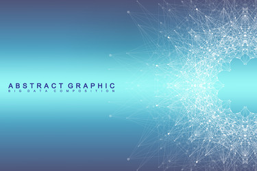 Global network connection and big data vector