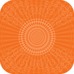 abstract background with flower curls vector image