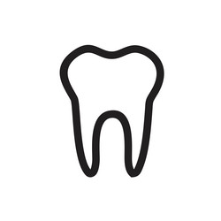 Teeth icon template black color editable Vector Image