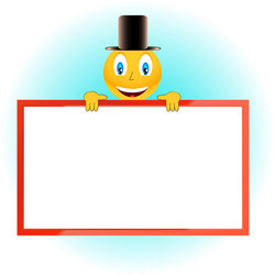 smiling person and framework vector image