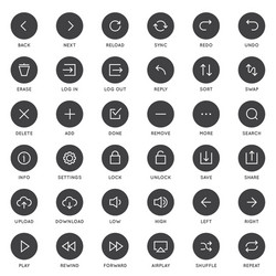 system user interface ui icon set high quality vector