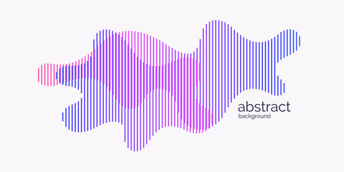 abstract element with dynamic linear waves vector image