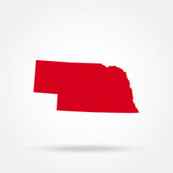 Nebraska Map Vector Image