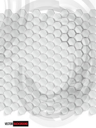 abstract background hexagon web and design vector image