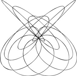 abstract knot design element random intersecting vector image