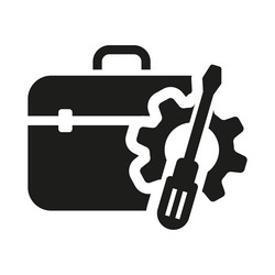 tool box icon toolbox toolkit and instrument vector