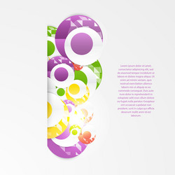 abstract circles template object web vector image