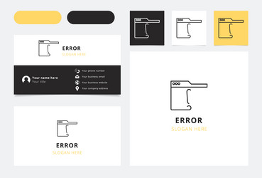 website error message representing unsuccessful vector image