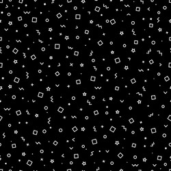 abstract seamless pattern different simple vector image