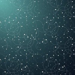 geometric pattern with connected lines and dots vector image
