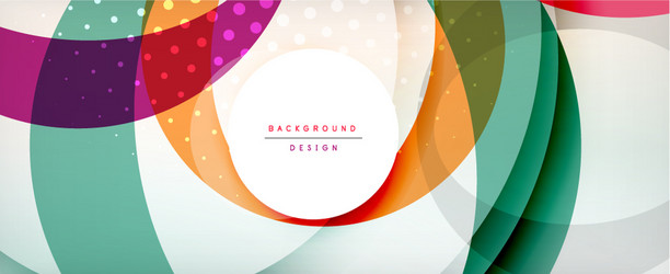 Trendy simple circle abstract background dynamic vector