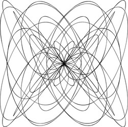 abstract knot design element random intersecting vector image