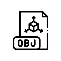 object icon thin linear style design isolated vector image