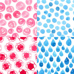 Watercolor abstract pattern vector