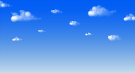 blue sky and cloud draw fresh day background vector