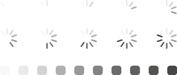 collection of round loading bar for web vector image