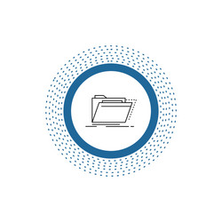 archive catalog directory files folder line icon vector image