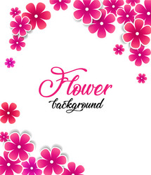 colorful floral background Vector Image